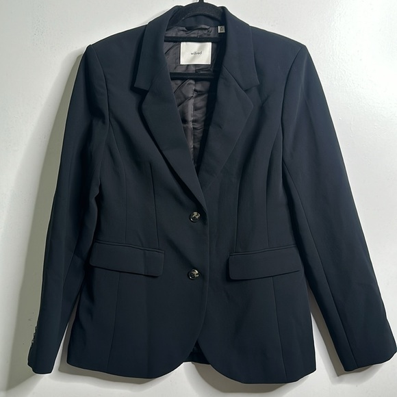 Wilfred black 2 button blazers size 10 office career feminine - Picture 2 of 10